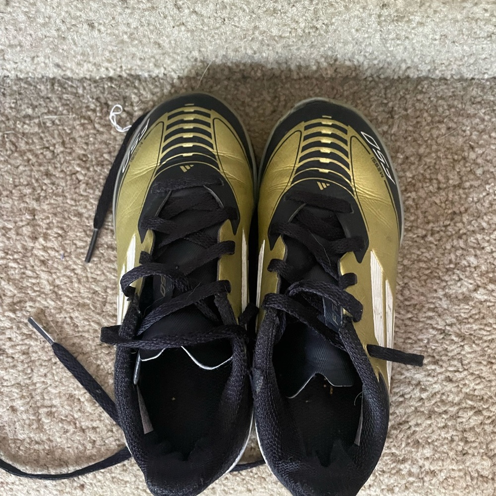 adidas Kids Gold and Black Sneakers